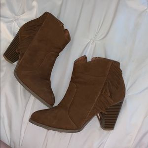 Brown booties